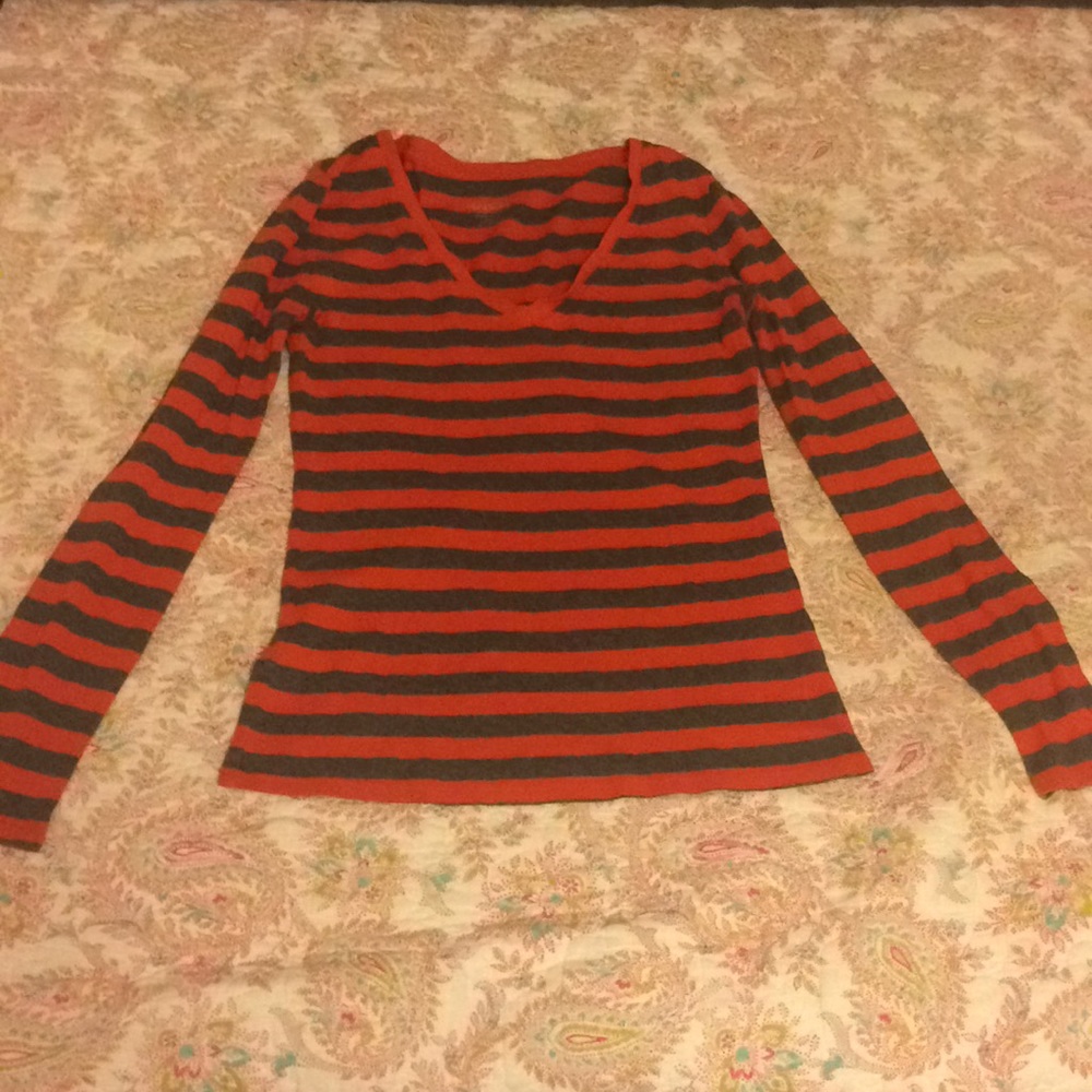 Striped long sleeve T-shirt